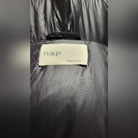 Nap Green Lightweight Quilted Shell Down Coat Size L - Picture 11 of 15